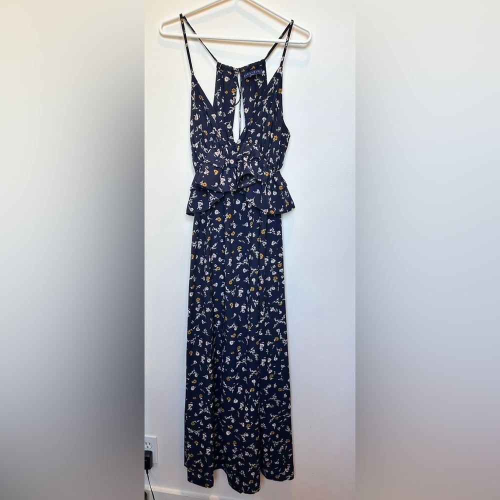 Alex + Alex Floral Ruffled Maxi Dress size S